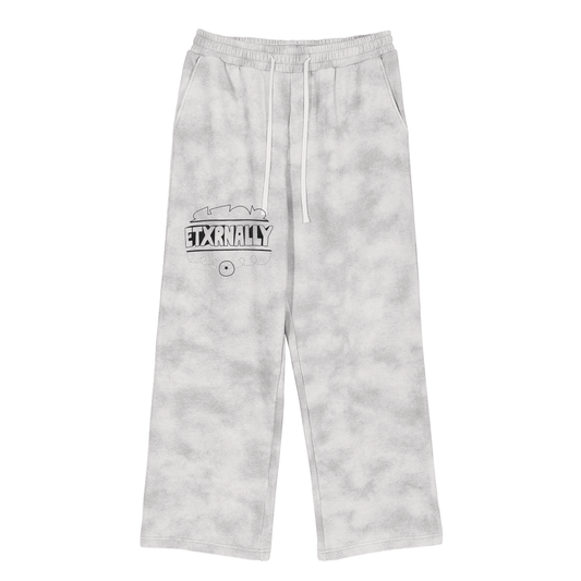 ETXRNALLY FLOWER GREY SWEATPANTS